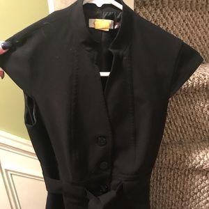 Calvin Klein Belted Cap Sleeve Dress